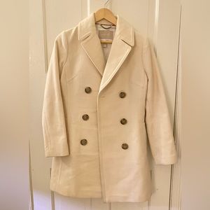 Banana Republic - Pea Coat - White Cream (XS)